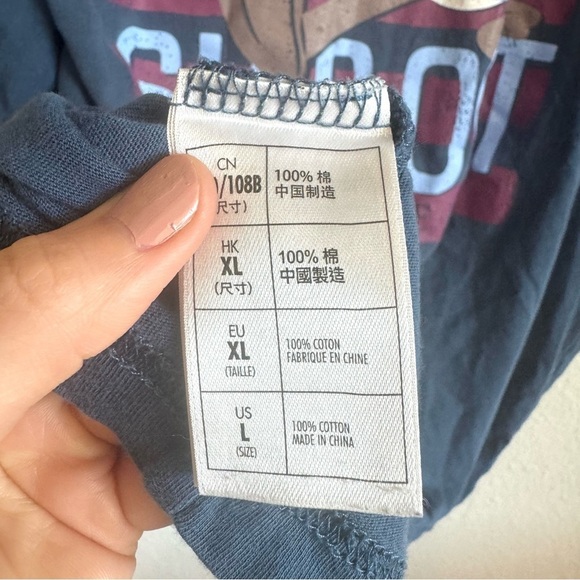 Disney Cruise Line Women's Large Donald Duck Shape up Graphic T-shirt Boho Blue - Picture 3 of 11